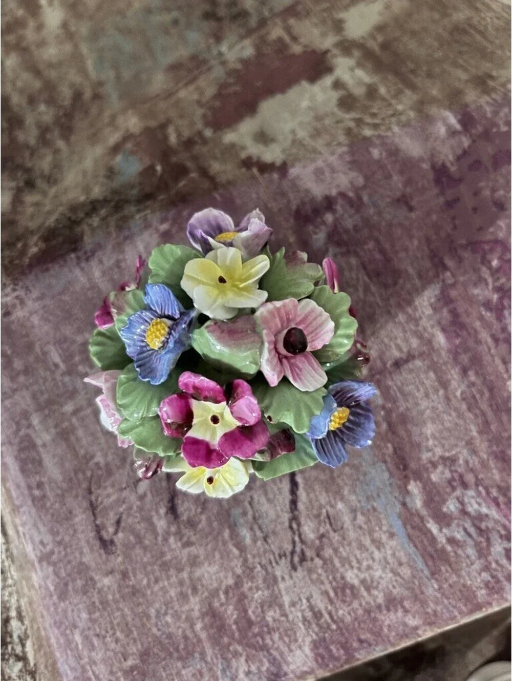 Vintage Aynsley English Bone China Flower Bouquet. Perfect College Daughter Gift